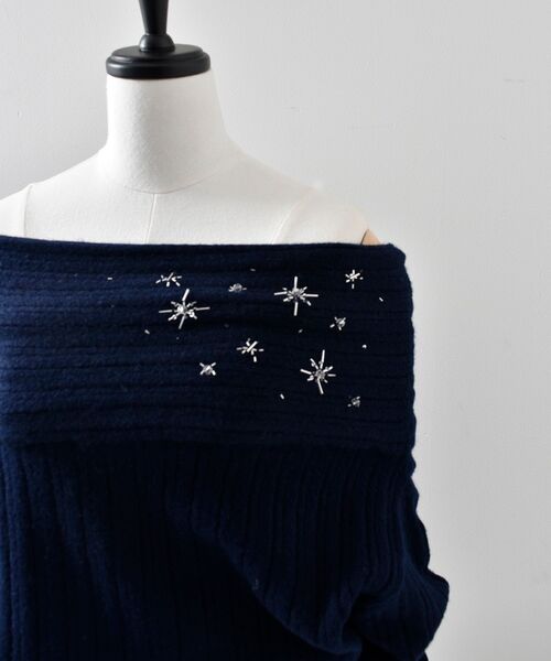 セール】シュテルビーズオフショルダーニット（ニット/セーター）｜cle