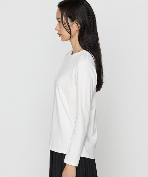 COMME CA（コムサ）の「〔 Sサイズ 〕 フェザータッチスムース プルオーバー（Tシャツ/カットソー・レディース・ブルー/ホワイト・5号）」の18枚目の写真