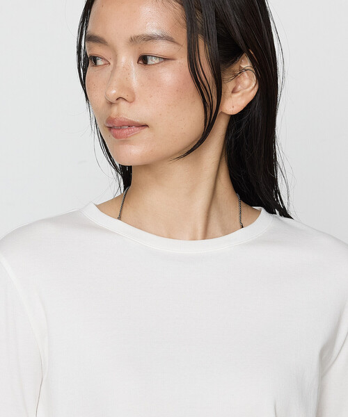 COMME CA（コムサ）の「〔 Sサイズ 〕 フェザータッチスムース プルオーバー（Tシャツ/カットソー・レディース・ブルー/ホワイト・5号）」の20枚目の写真