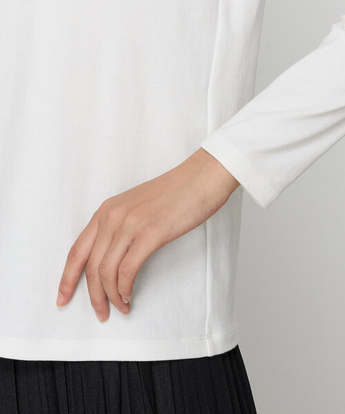 COMME CA（コムサ）の「〔 Sサイズ 〕 フェザータッチスムース プルオーバー（Tシャツ/カットソー・レディース・ブルー/ホワイト・5号）」の21枚目の写真