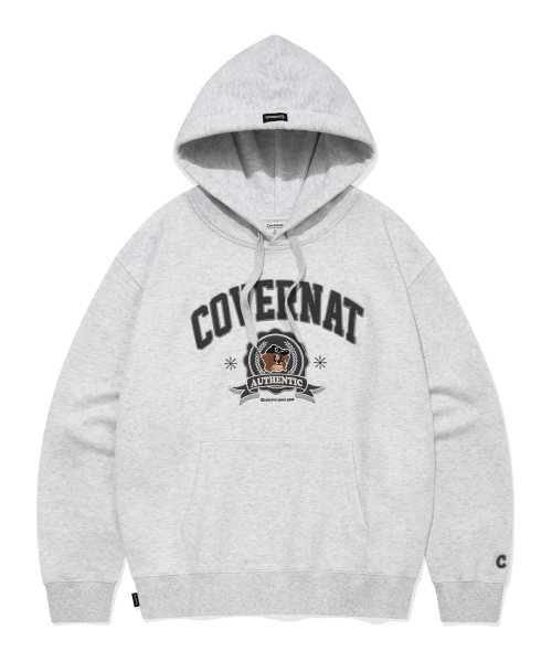 COVERNAT(カバーナット)の「ボーダーコリーエンブレムフードパーカー ヘザーグレー(パーカー・レディース・その他・LARGE/MEDIUM/XX-LARGE/X-SMALL)」の1枚目の写真