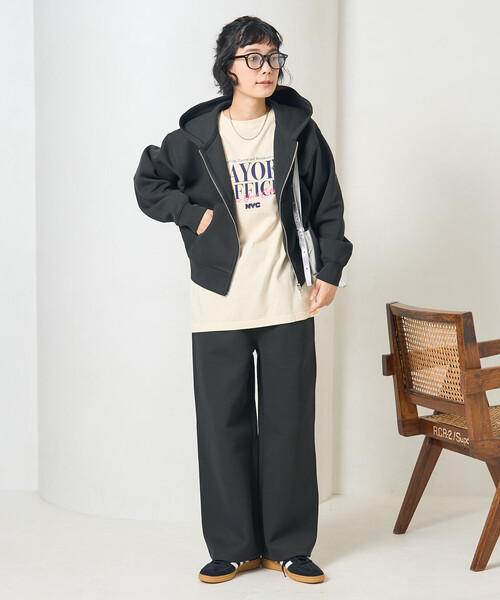 セットアイテム】ボンディング ショートジップパーカー パンツセット