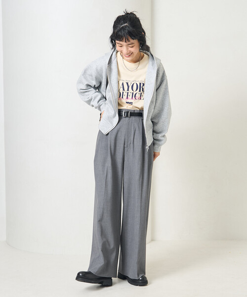 セットアイテム】ボンディング ショートジップパーカー パンツセット