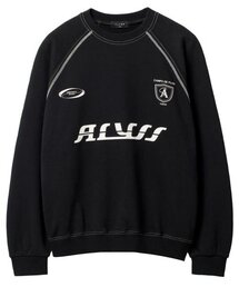 ALYSS（アリス）の「Double Line Multi Logo Sweatshirt [Black]（スウェット）」