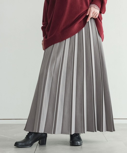 n'OrLABEL(ノアールレーベル)の「『ボンディングプリーツスカート』(スカート・レディース・ブラック/グレー・FREE)」の3枚目の写真