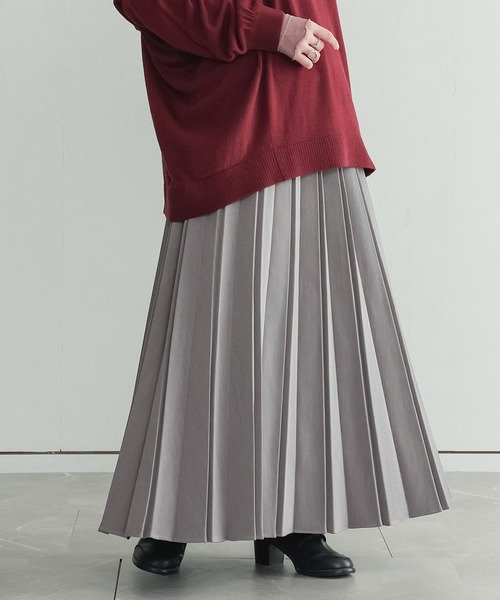 n'OrLABEL(ノアールレーベル)の「『ボンディングプリーツスカート』(スカート・レディース・ブラック/グレー・FREE)」の5枚目の写真