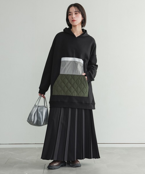 n'OrLABEL(ノアールレーベル)の「『ボンディングプリーツスカート』(スカート・レディース・ブラック/グレー・FREE)」の18枚目の写真