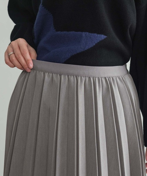 n'OrLABEL(ノアールレーベル)の「『ボンディングプリーツスカート』(スカート・レディース・ブラック/グレー・FREE)」の20枚目の写真