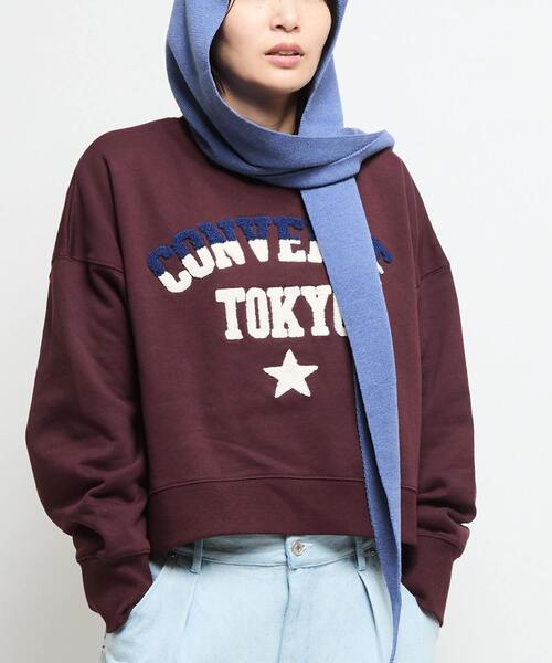CONVERSE TOKYO(コンバーストウキョウ)の「HOODED KNIT MUFFLER(マフラー・レディース・ホワイト/レッド/ブルー/ブラック・FREE)」の8枚目の写真