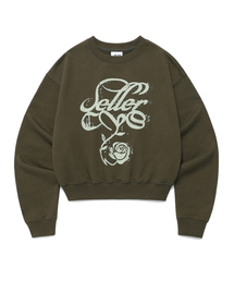 W CLASSIC ROSE SWEATSHIRT OLIVE(CV2EFFM446A)
