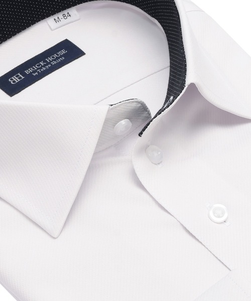 TOKYO SHIRTS（トウキョウシャツ）の「【吸水速乾】【COFREX】形態安定ノンアイロン ワイド 長袖ビジネスワイシャツ（ビジネスシャツ・メンズ・グレー・首回り39cm-裄丈80cm/首回り39cm-裄丈84cm/首回り41cm-裄丈86cm/首回り42cm-裄丈82cm/首回り42cm-裄丈86cm/首回り43cm-裄丈82cm/首回り43cm-裄丈86cm/首回り41cm-裄丈82cm/首回り37cm-裄丈84cm/首回り37cm-裄丈80cm）」の2枚目の写真