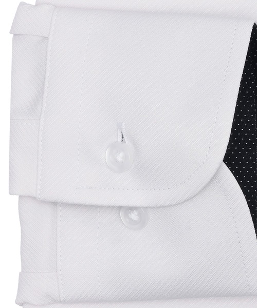 TOKYO SHIRTS（トウキョウシャツ）の「【吸水速乾】【COFREX】形態安定ノンアイロン ワイド 長袖ビジネスワイシャツ（ビジネスシャツ・メンズ・グレー・首回り39cm-裄丈80cm/首回り39cm-裄丈84cm/首回り41cm-裄丈86cm/首回り42cm-裄丈82cm/首回り42cm-裄丈86cm/首回り43cm-裄丈82cm/首回り43cm-裄丈86cm/首回り41cm-裄丈82cm/首回り37cm-裄丈84cm/首回り37cm-裄丈80cm）」の3枚目の写真