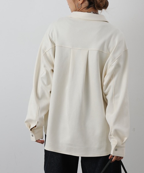 COLONY 2139（コロニートゥーワンスリーナイン）の「スエードポンチシャツ（シャツ/ブラウス・レディース・イエロー/オフホワイト/キャメル/チャコールグレー・FREE）」の22枚目の写真