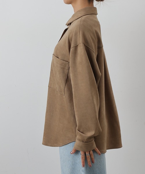 COLONY 2139（コロニートゥーワンスリーナイン）の「スエードポンチシャツ（シャツ/ブラウス・レディース・イエロー/オフホワイト/キャメル/チャコールグレー・FREE）」の12枚目の写真