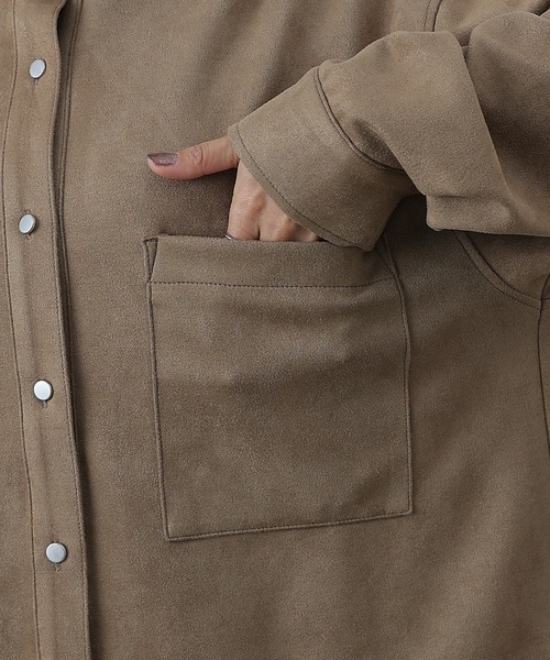 COLONY 2139（コロニートゥーワンスリーナイン）の「スエードポンチシャツ（シャツ/ブラウス・レディース・イエロー/オフホワイト/キャメル/チャコールグレー・FREE）」の17枚目の写真