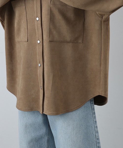 COLONY 2139（コロニートゥーワンスリーナイン）の「スエードポンチシャツ（シャツ/ブラウス・レディース・イエロー/オフホワイト/キャメル/チャコールグレー・FREE）」の18枚目の写真