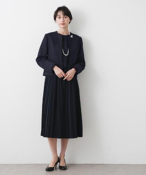 Dessin(デッサン)の「ジョーゼットワンピース(ワンピース・レディース・ネイビー・03/02/01)」の9枚目の写真