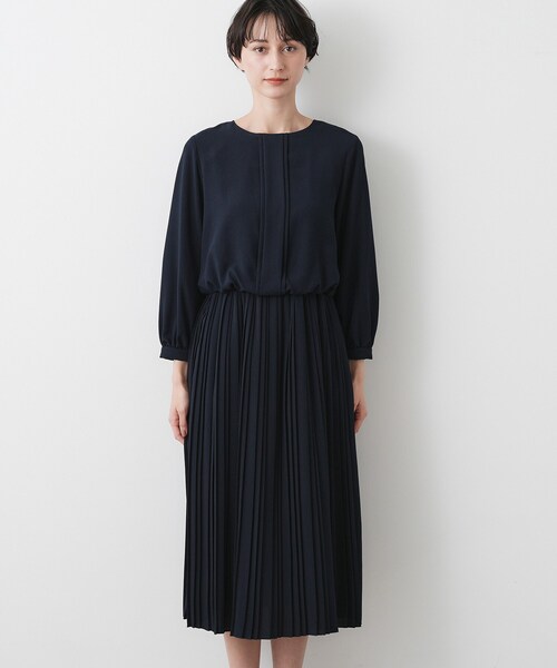 Dessin(デッサン)の「ジョーゼットワンピース(ワンピース・レディース・ネイビー・03/02/01)」の11枚目の写真