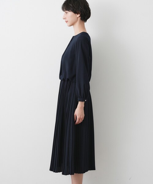 Dessin(デッサン)の「ジョーゼットワンピース(ワンピース・レディース・ネイビー・03/02/01)」の12枚目の写真