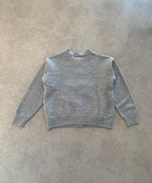SHEPP(シープ)の「【5色展開】ゴールドハートボタンクルーネックカーディガン(カーディガン/ボレロ・レディース・ホワイト/グレー/ブラック/グリーン/ピンク・F)」の13枚目の写真