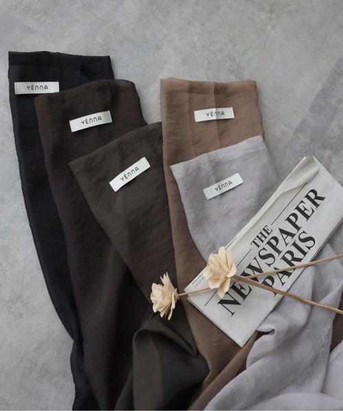 YENNA（イェンナ）の「シアーショートテーラードジャケット（テーラードジャケット・レディース・カーキ/ブラック/ベージュ/ブラウン/グレー・FREE）」の6枚目の写真