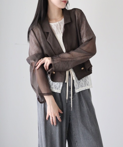 model：164cm. 着用サイズ：FREE
