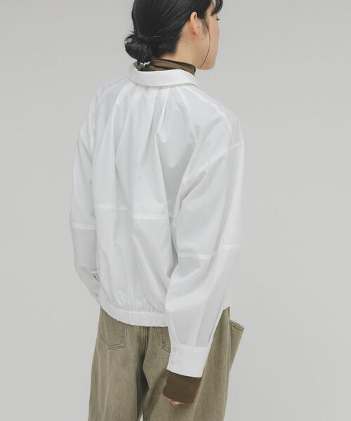 KBF（ケイビーエフ）の「コクーンフォルムシャツ（シャツ/ブラウス・レディース・グレー系その他/オフホワイト/ブルー系その他・ONE）」の7枚目の写真