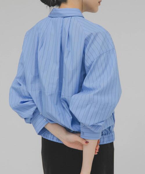 KBF（ケイビーエフ）の「コクーンフォルムシャツ（シャツ/ブラウス・レディース・グレー系その他/オフホワイト/ブルー系その他・ONE）」の14枚目の写真