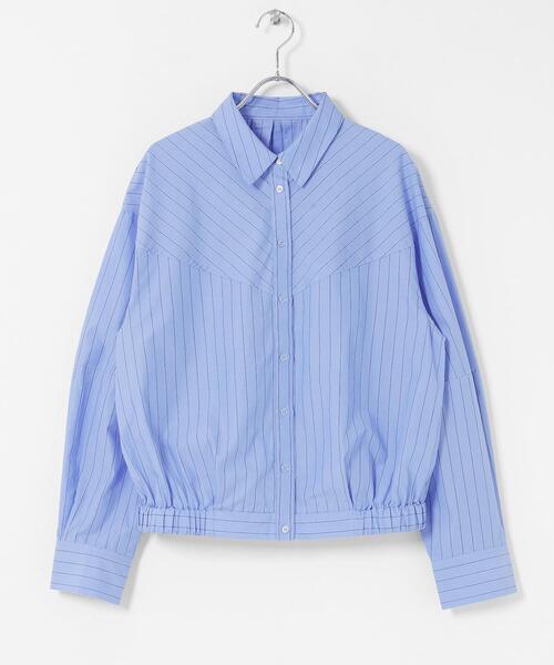 KBF（ケイビーエフ）の「コクーンフォルムシャツ（シャツ/ブラウス・レディース・グレー系その他/オフホワイト/ブルー系その他・ONE）」の18枚目の写真