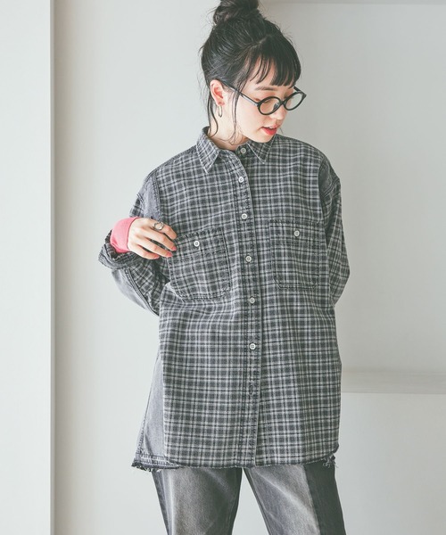 niko and...（ニコアンド）の「オリジナルオーバル伊達メガネ（メガネ・レディース・ブラック・FREE）」の3枚目の写真