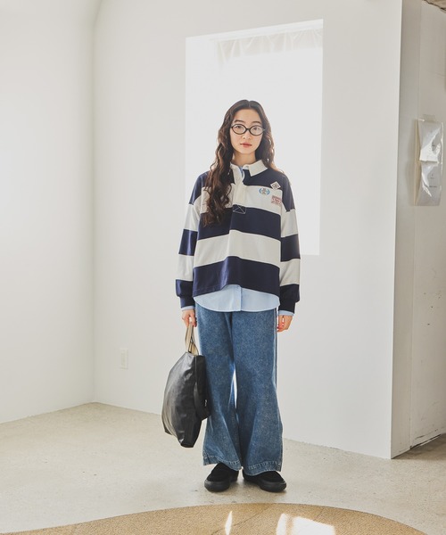 niko and...（ニコアンド）の「オリジナルオーバル伊達メガネ（メガネ・レディース・ブラック・FREE）」の18枚目の写真