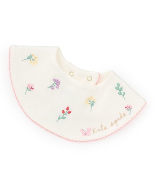 kate spade new york kids(ケイトスペードニューヨーク)の「フルーツベアリングフローラルエンブロイダリースタイ(スタイ/よだれかけ・キッズ・オフホワイト・F)」の1枚目の写真