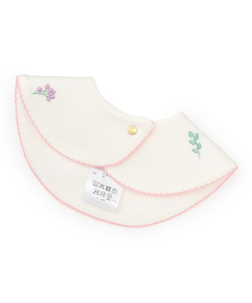 kate spade new york kids(ケイトスペードニューヨーク)の「フルーツベアリングフローラルエンブロイダリースタイ(スタイ/よだれかけ・キッズ・オフホワイト・F)」の2枚目の写真