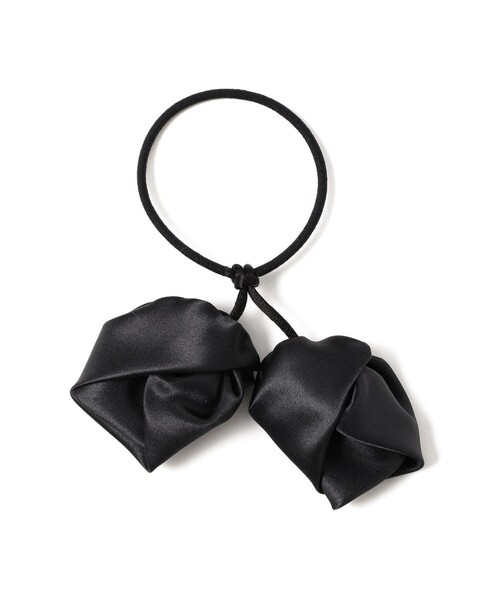 Ray BEAMS（レイビームス）の「フラワー ヘアゴム（ヘアゴム・レディース・ブラック/ホワイト・ONE SIZE）」の2枚目の写真