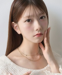 Ms.yuu by Nothing And Others（ミスユーバイナッシングアンドアザーズ）の「【AKB48 千葉恵里さん着用】Ms.yuu by Nothing And Others/シンプル2連チェーンネックレス（ネックレス）」