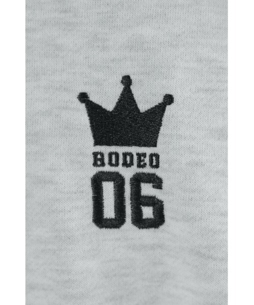 RODEO CROWNS WIDE BOWL(ロデオクラウンズワイドボウル)の「フィットガールスウェット(スウェット・メンズ・ブラック/グレー×ホワイト/チャコールグレー・MEDIUM/LARGE)」の5枚目の写真