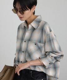 SALON adam et rope' | コットンリヨセルチェックシャツ(シャツ/ブラウス)