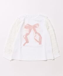 HAKKA KIDS | 袖シフォンミニ裏毛カットソー(Tシャツ/カットソー)