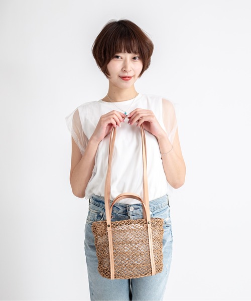 The Bagmati(ザバグマティ)の「【The Bagmati/ザバグマティ】かごバッグ ショルダーバッグ 2WAY(かごバッグ・レディース・ナチュラル・FREE)」の2枚目の写真