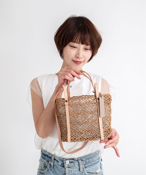 The Bagmati(ザバグマティ)の「【The Bagmati/ザバグマティ】かごバッグ ショルダーバッグ 2WAY(かごバッグ・レディース・ナチュラル・FREE)」の3枚目の写真