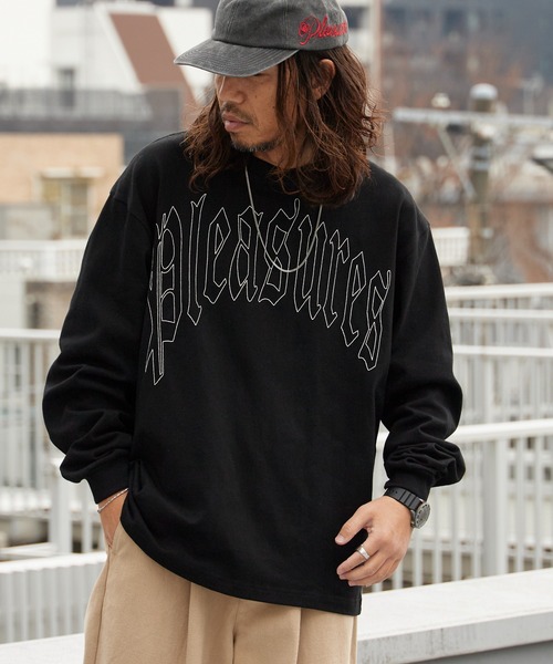 PLEASURES(プレジャー)の「PLEASURES/プレジャーズ TWITCH LONG SLEEVE SHIRT ヘビーウェイト ロングスリーブTシャツ 2026年春夏(Tシャツ/カットソー・メンズ・ブラック・L/XL/M)」の13枚目の写真