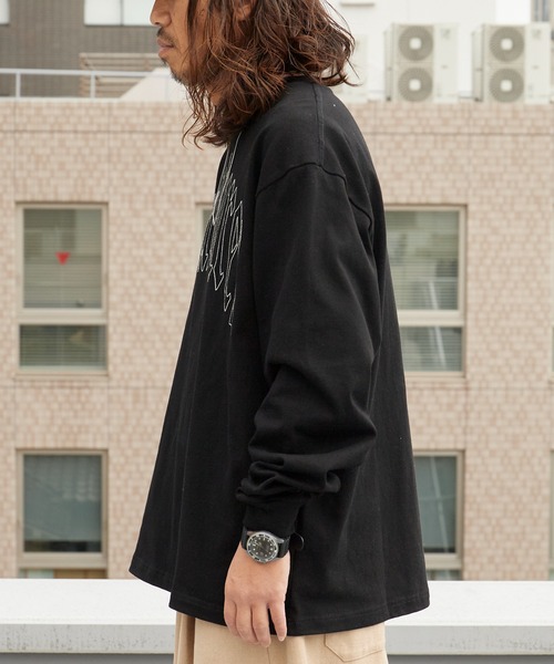 PLEASURES(プレジャー)の「PLEASURES/プレジャーズ TWITCH LONG SLEEVE SHIRT ヘビーウェイト ロングスリーブTシャツ 2026年春夏(Tシャツ/カットソー・メンズ・ブラック・L/XL/M)」の7枚目の写真