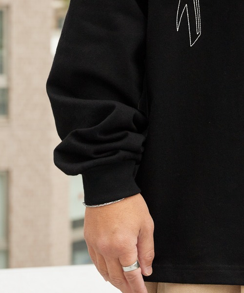 PLEASURES(プレジャー)の「PLEASURES/プレジャーズ TWITCH LONG SLEEVE SHIRT ヘビーウェイト ロングスリーブTシャツ 2026年春夏(Tシャツ/カットソー・メンズ・ブラック・L/XL/M)」の3枚目の写真