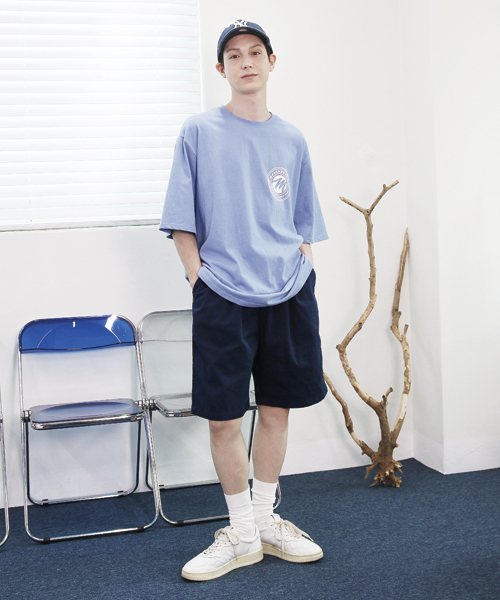 MODERMENT（モダーメント）の「ツーピンタックチノウォッシングワイドショートパンツ[ネイビー]（その他パンツ・レディース・その他・M）」の3枚目の写真