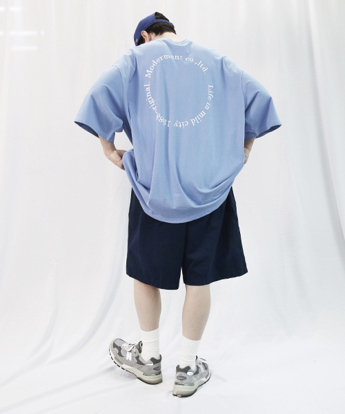 MODERMENT（モダーメント）の「ツーピンタックチノウォッシングワイドショートパンツ[ネイビー]（その他パンツ・レディース・その他・M）」の5枚目の写真