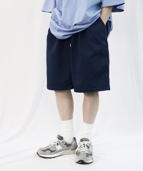 MODERMENT（モダーメント）の「ツーピンタックチノウォッシングワイドショートパンツ[ネイビー]（その他パンツ・レディース・その他・M）」の6枚目の写真