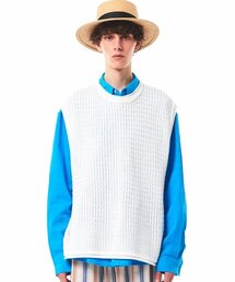 MAINBOOTH（メインブース）の「Summer Cable Knit Vest(WHITE)（ベスト）」