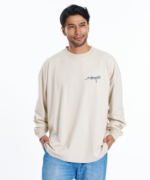 BILLABONG（ビラボン）の「BILLABONG 長袖 Tシャツ SCRIPT BG011050（Tシャツ/カットソー・メンズ・ブラック/ホワイト/ベージュ・L/M/XL）」の3枚目の写真