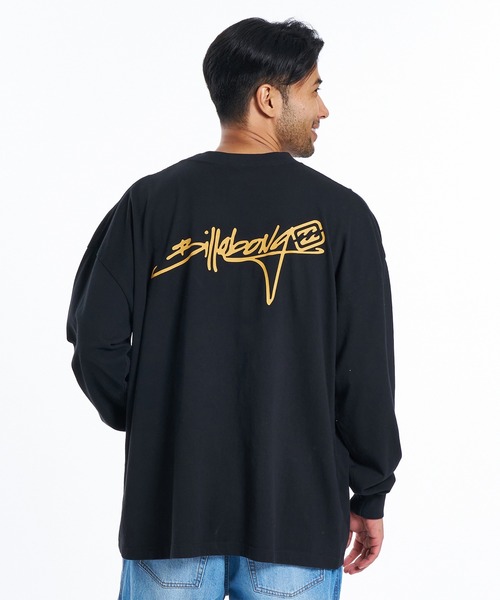 BILLABONG（ビラボン）の「BILLABONG 長袖 Tシャツ SCRIPT BG011050（Tシャツ/カットソー・メンズ・ブラック/ホワイト/ベージュ・L/M/XL）」の5枚目の写真