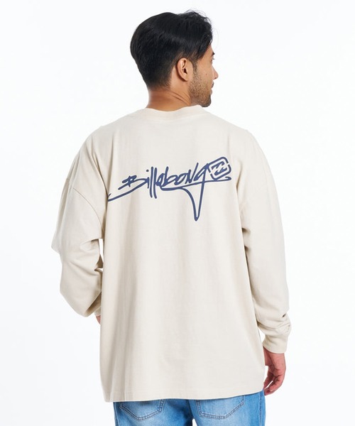 BILLABONG（ビラボン）の「BILLABONG 長袖 Tシャツ SCRIPT BG011050（Tシャツ/カットソー・メンズ・ブラック/ホワイト/ベージュ・L/M/XL）」の6枚目の写真